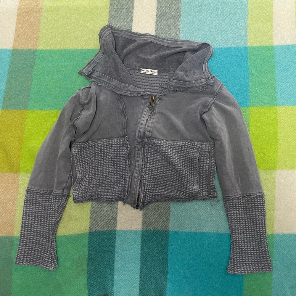 We The Free Hazel Cardigan Zip Up Sweater